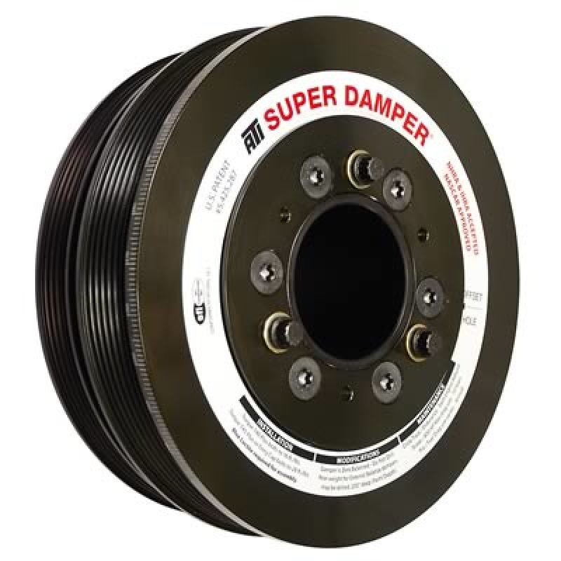 ATI Damper – 7.425in – Steel LW – 6/4 Grv – LS3 Camaro – 10-15 – Gen 3 Vortec Truck – LS – 3 Ring
