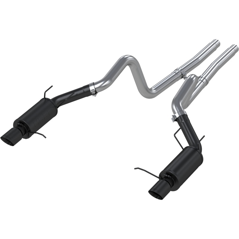 MBRP 3-Inch Street Dual Exit Cat-Back Exhaust w/ Black Tips | 2011 – 2012 Ford GT500 & 2011 – 2014 GT (S7258BLK)