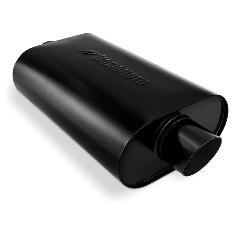 Mishimoto Muffler with 3in Center Inlet/Outlet – Angled Tip – Black