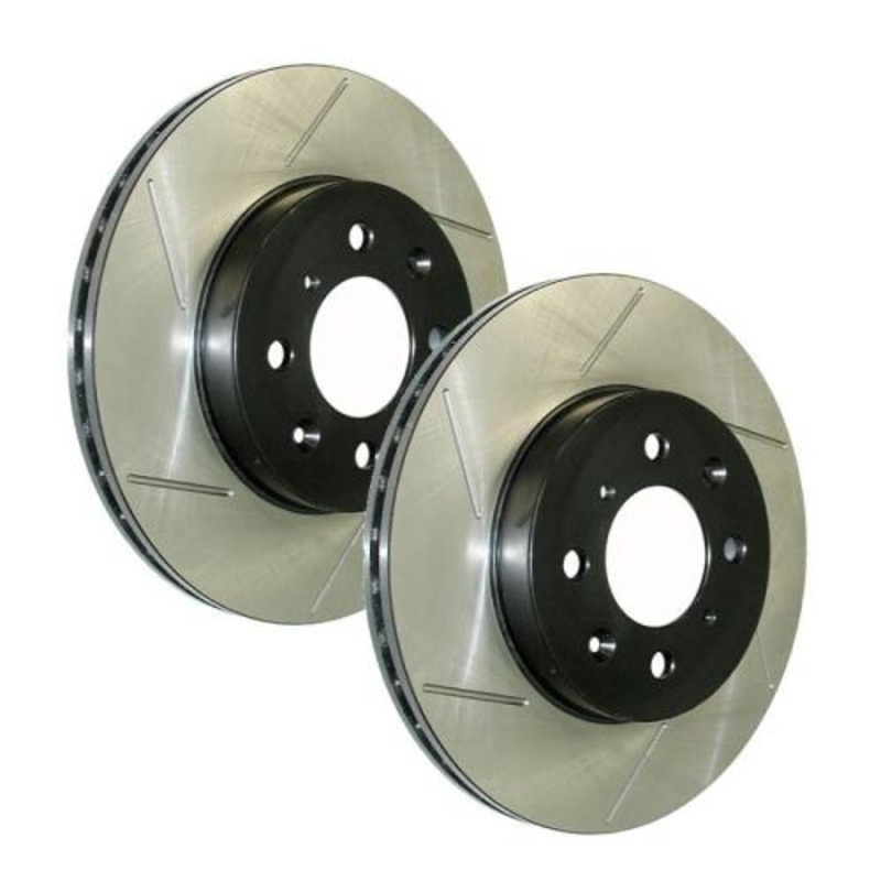 StopTech 08-14 Mitsubishi Evo X Front Street Slotted Brake Kit