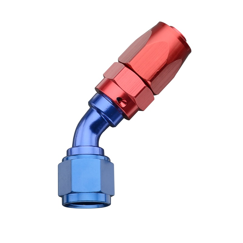 Fragola -8AN x 45 Degree Pro-Flow Hose End – Blue/Red