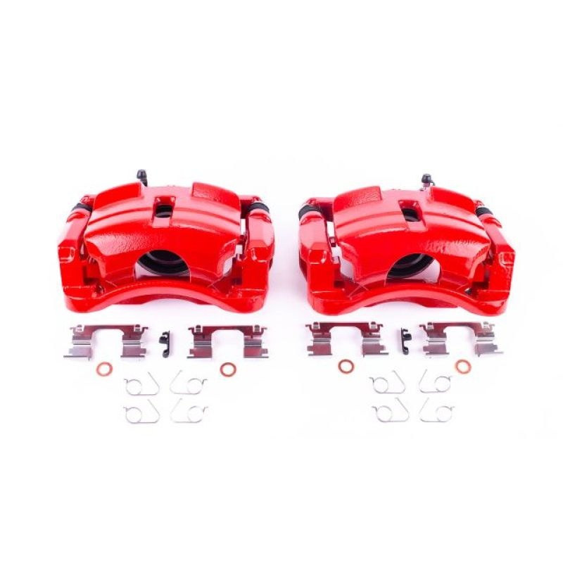 Power Stop 14-18 Nissan Rogue Front Red Calipers w/Brackets – Pair