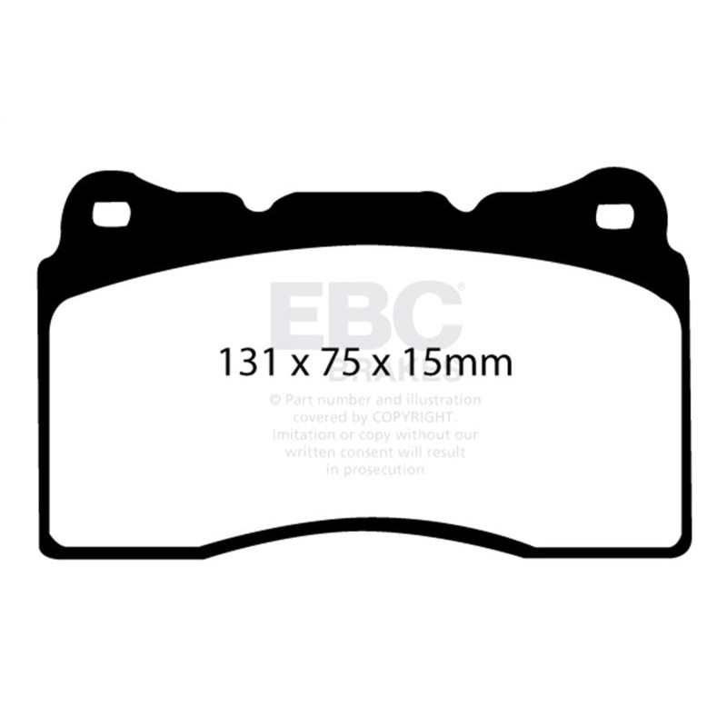 EBC 04-08 Acura TL 3.2 (Manual)(Brembo) Redstuff Front Brake Pads