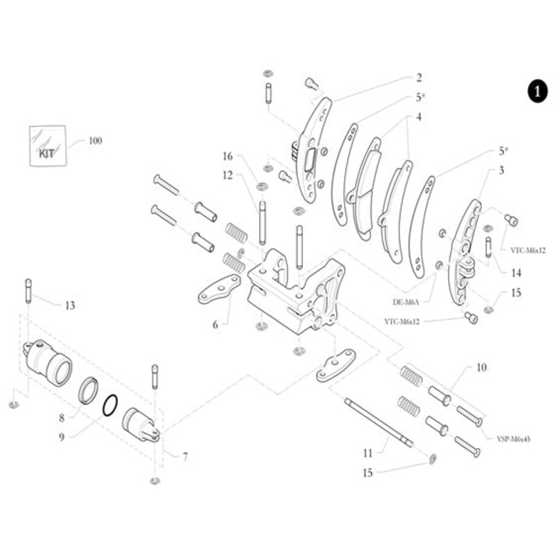 13. 20.4511.06 Birel Pin M6x32