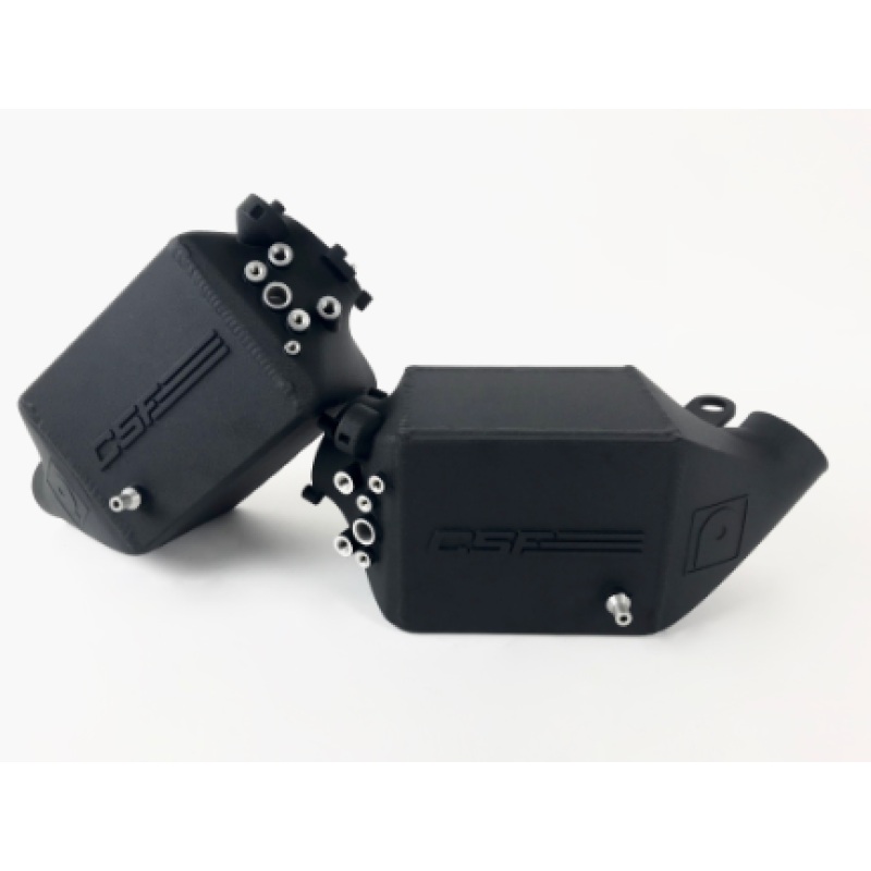 CSF 12-16 BMW M5 (F10) / 12-18 BMW M6 (F06/F12/F13) Twin Charge-Air-Cooler Set – Crinkle Black