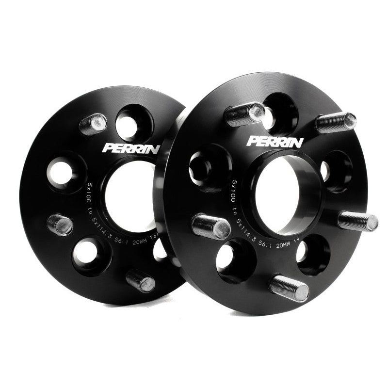 PERRIN Subaru/Toyota/Scion 20mm Wheel Adapter (Bolt-On Type) 5×100 to 5×114.3 w/56mm Hub – Pair