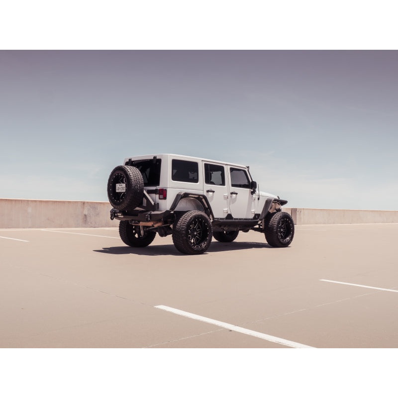 Road Armor 07-18 Jeep Wrangler JKU 4DR Stealth Rocker Body Armor Rocker Panel – Tex Blk