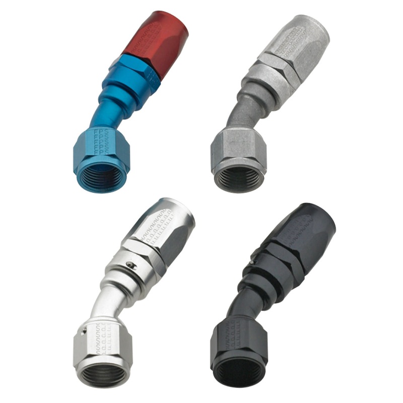 Fragola -8AN x 30 Degree Power Flow Hose End – Black