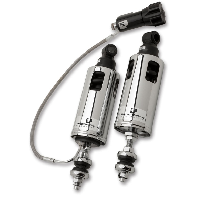 Progressive 89-99 Harley Softail 422 Series Shocks w/RAP – Chrome