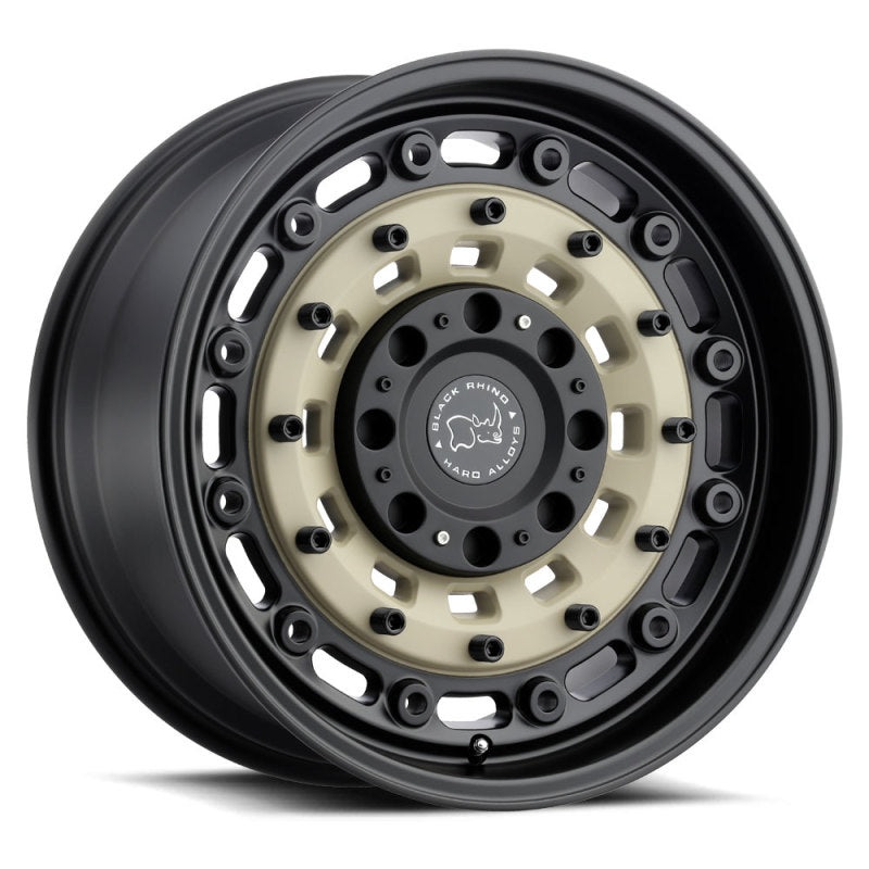 17×8.0 Black Rhino Arsenal Sand On Black Wheel
