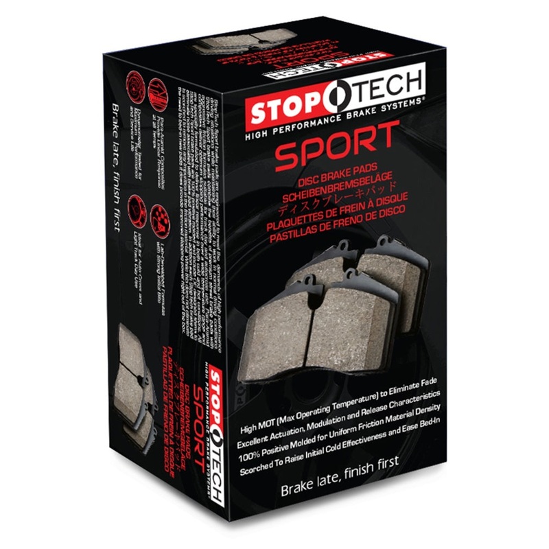 StopTech Sport Brake Pads w/Shims and Hardware – Rear