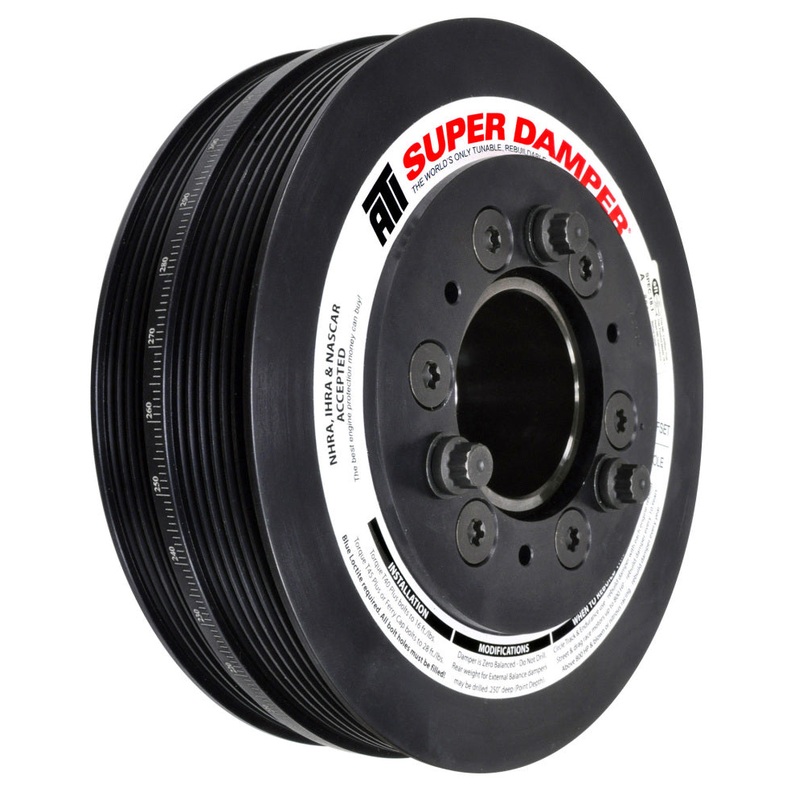 ATI Damper – 7.48in – Alum – 6/4 Grv – 2016+ Chevy Camaro LT1/LT4 Wet Sump – (Excl SC Pulley)
