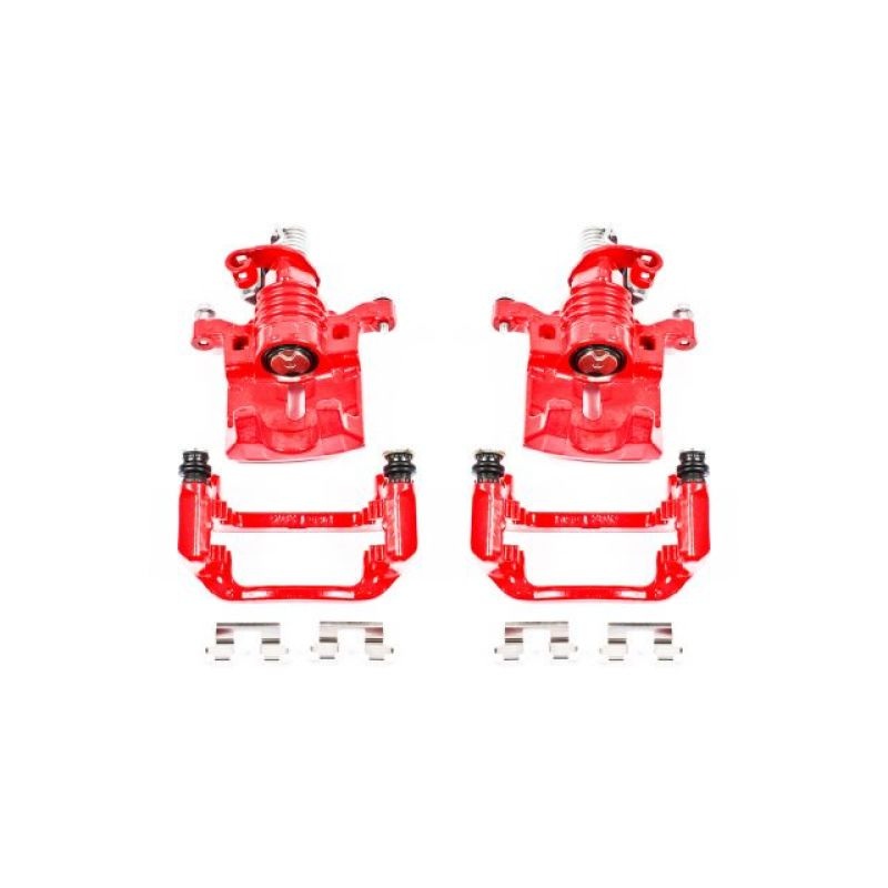 Power Stop 05-09 Buick Allure Rear Red Calipers w/Brackets – Pair