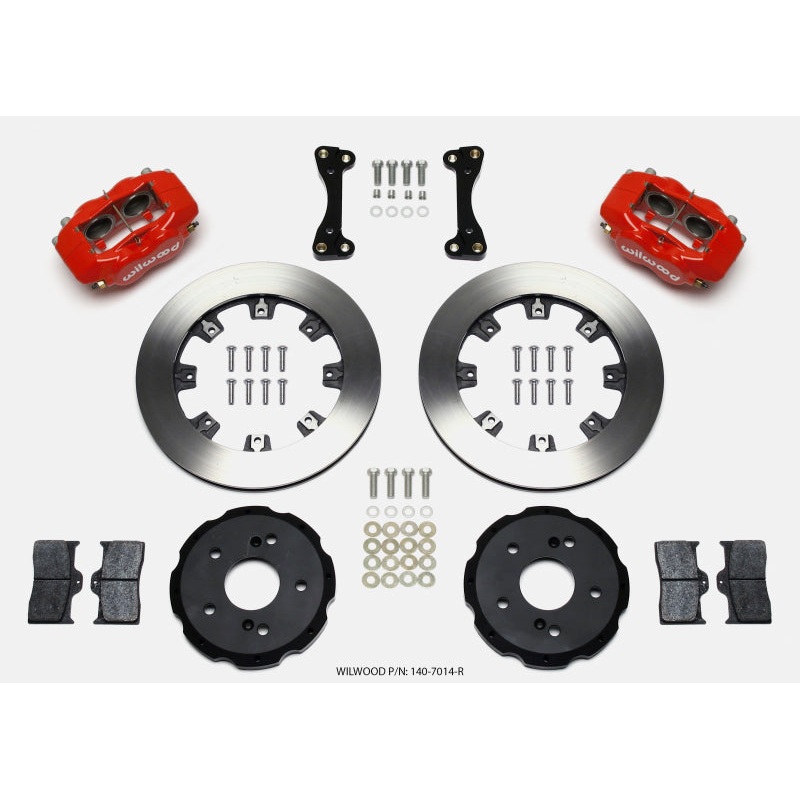 Wilwood Forged Dynalite Front Hat Kit 12.19in Red 02-06 Acura RSX-5 Lug