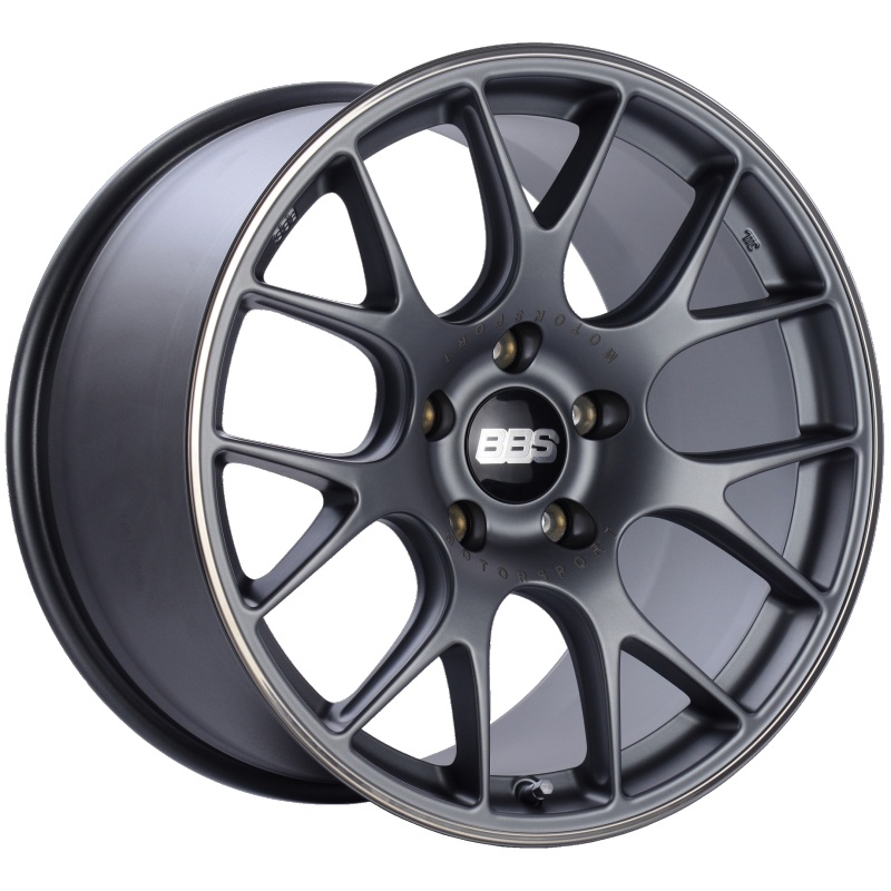 BBS CH-R 19×10 5×130 ET38 CB71.6 Satin Titanium Polished Rim Protector Wheel | CH110TIPO
