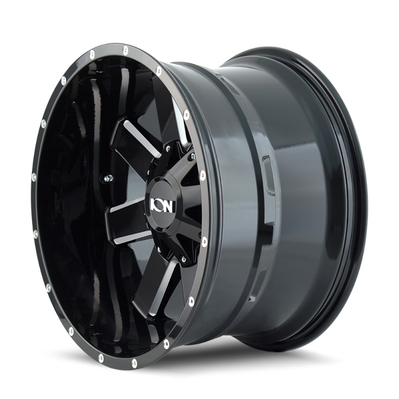 ION Type 141 18×9 / 5×127 BP / 18mm Offset / 87.1mm Hub Gloss Black Milled Wheel