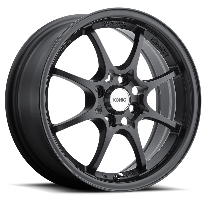 Konig Helium 15×6.5 4×100 ET40 Flat Black