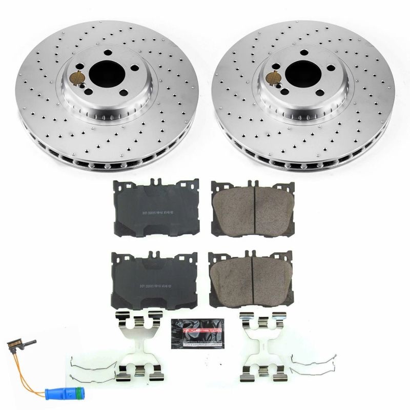 PowerStop Power Stop 2018 Mercedes-Benz C43 AMG Front Z23 Evolution Sport Coated Brake Kit
