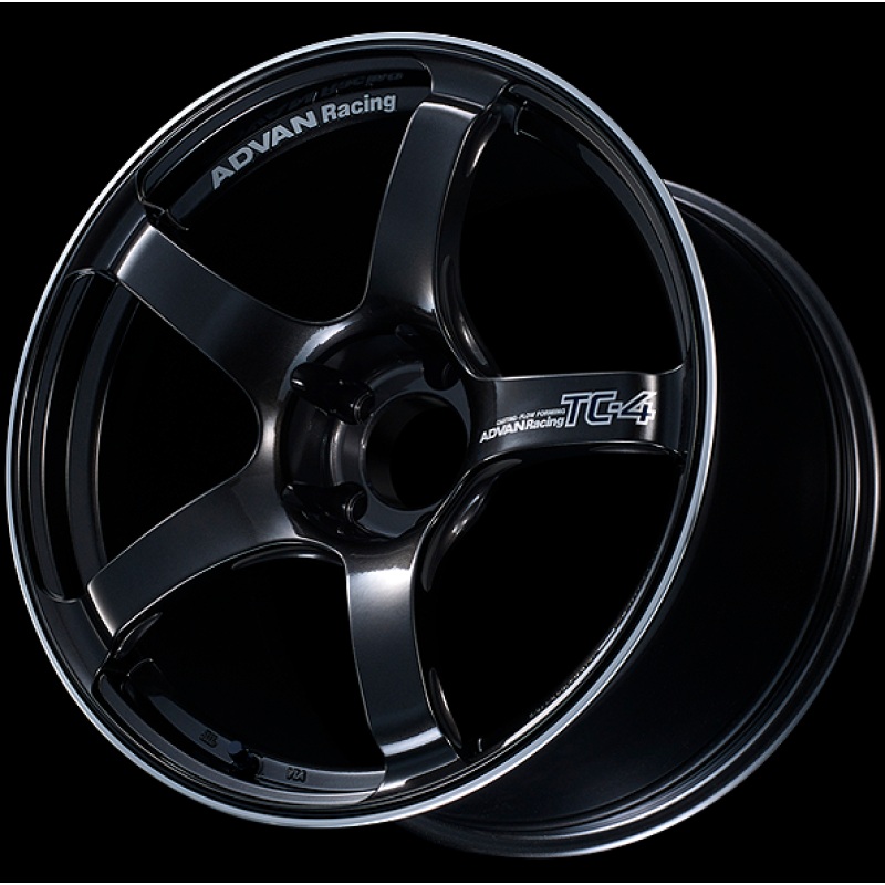 Advan TC4 18×9.5 +35 5-114.3 Racing Black Gunmetallic and Ring Wheel