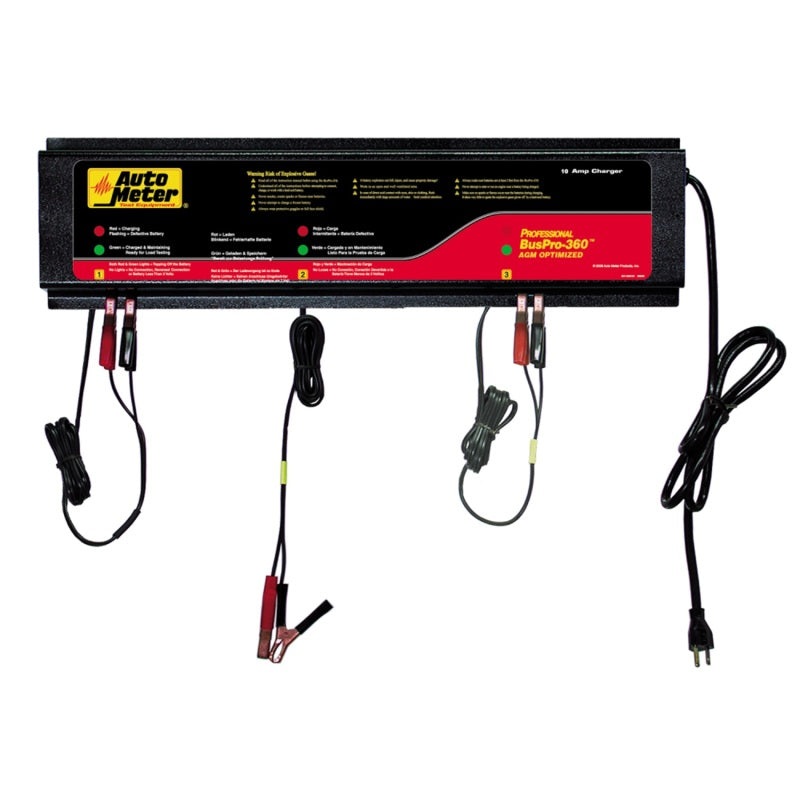 Autometer 120V 3 Station Automated Multi Battery Charging Station 5 Amps per Station Universal | BUSPRO-360