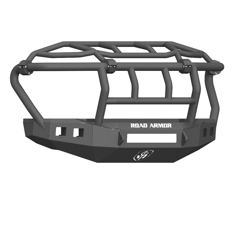 Road Armor 17-20 Ford F-250 Stealth Wide Fender Flare Front Bumper w/Intimidator Guard – Tex Blk