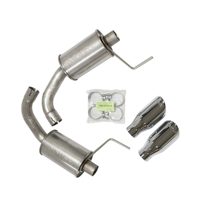 ROUSH 2015-2017 Ford Mustang 5.0L V8 Exhaust Kit w/ Round Tips