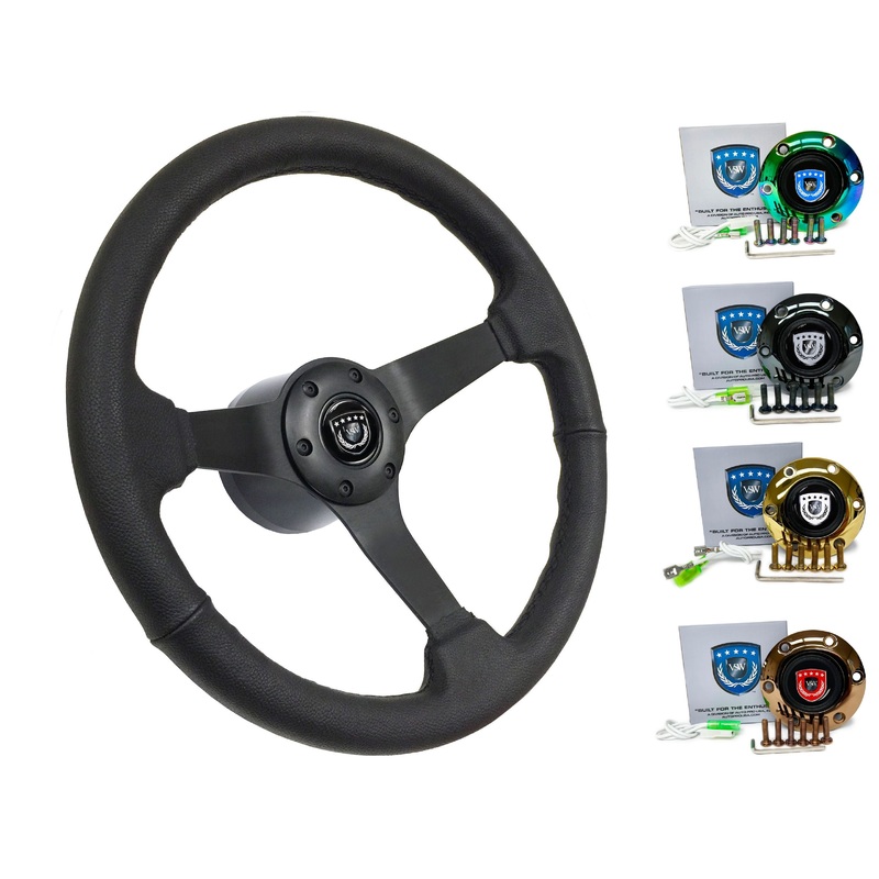 1991-96 Nissan Sentra Steering Wheel Kit | Black Leather | ST3160BLK