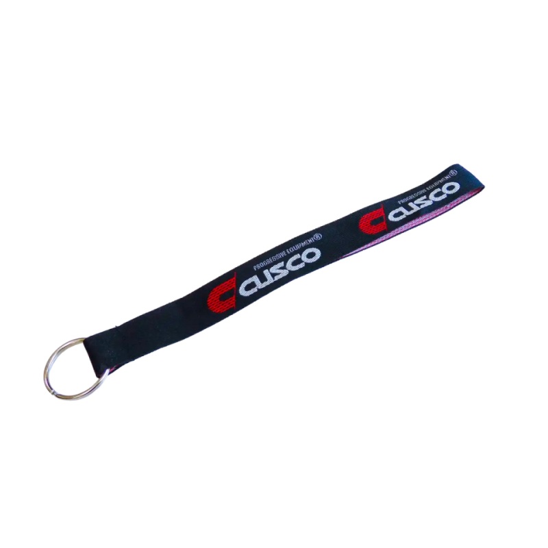 Cusco Keychain with Ring – Black Strap with Cusco Logo