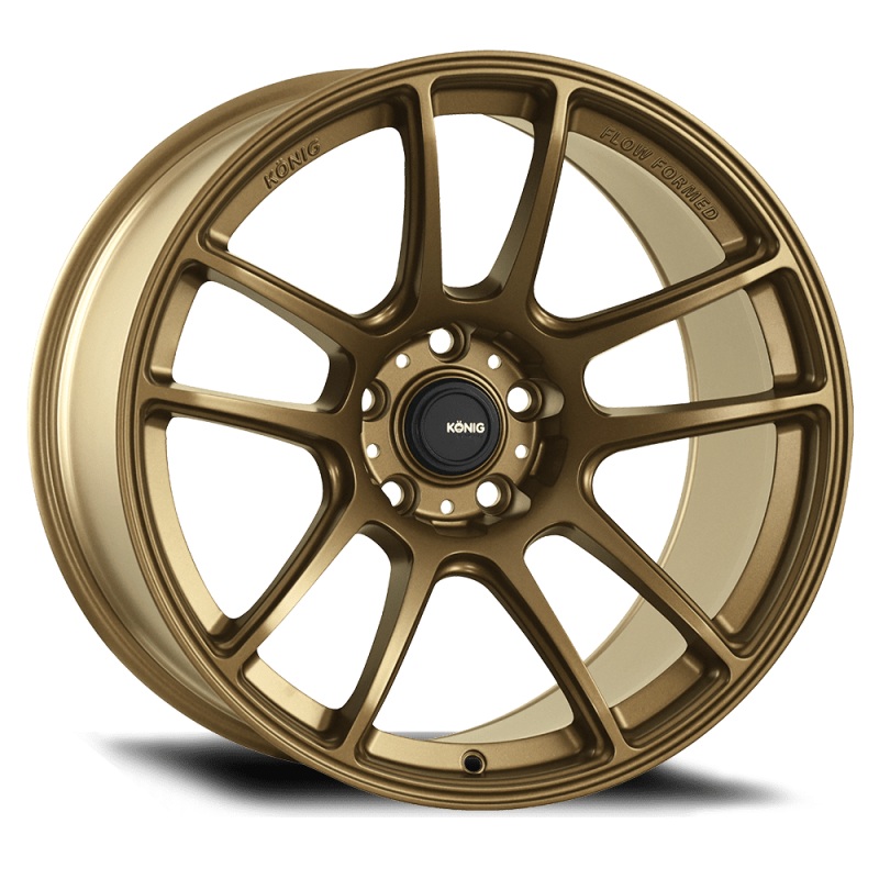 Konig Heliogram 17X8.5 4X100 ET45 Matte Bronze Knurled Bead Flow Formed