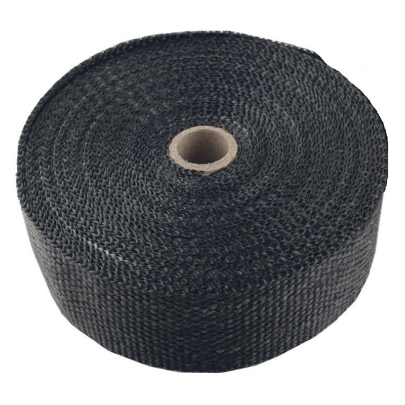 Torque Solution Fiberglass Exhaust Wrap Universal 1inx50ft – Black