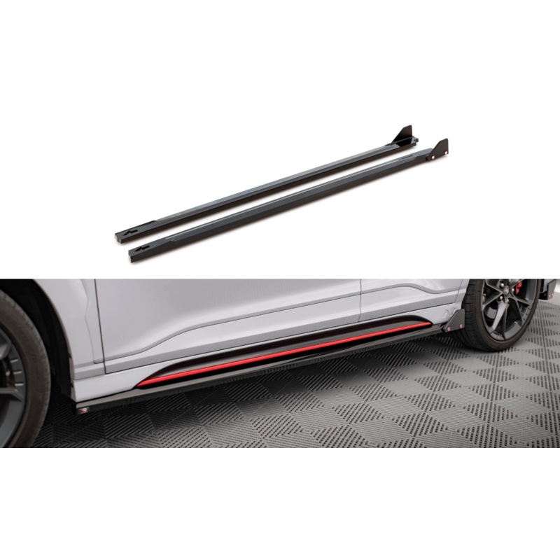 Maxton Design Side Skirts – Diffusers V.1 + Flaps Hyundai Kona N Mk2