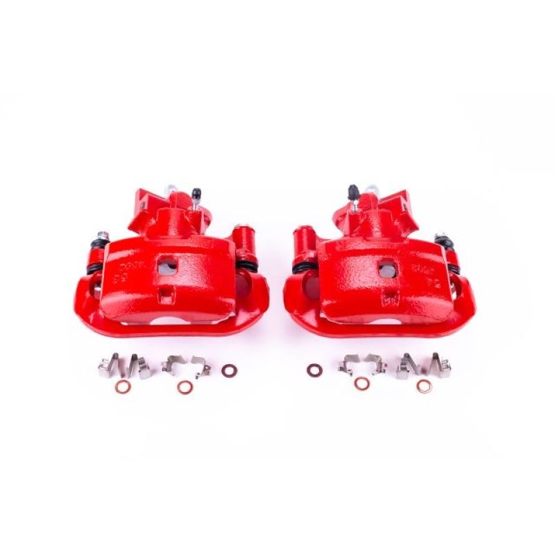 Power Stop 00-02 Toyota MR2 Spyder Rear Red Calipers w/Brackets – Pair
