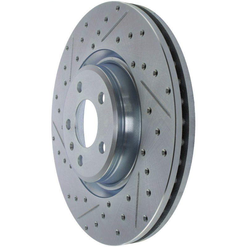 StopTech Select Sport 14-19 Audi A4i Slotted and Drilled Right Front Rotor