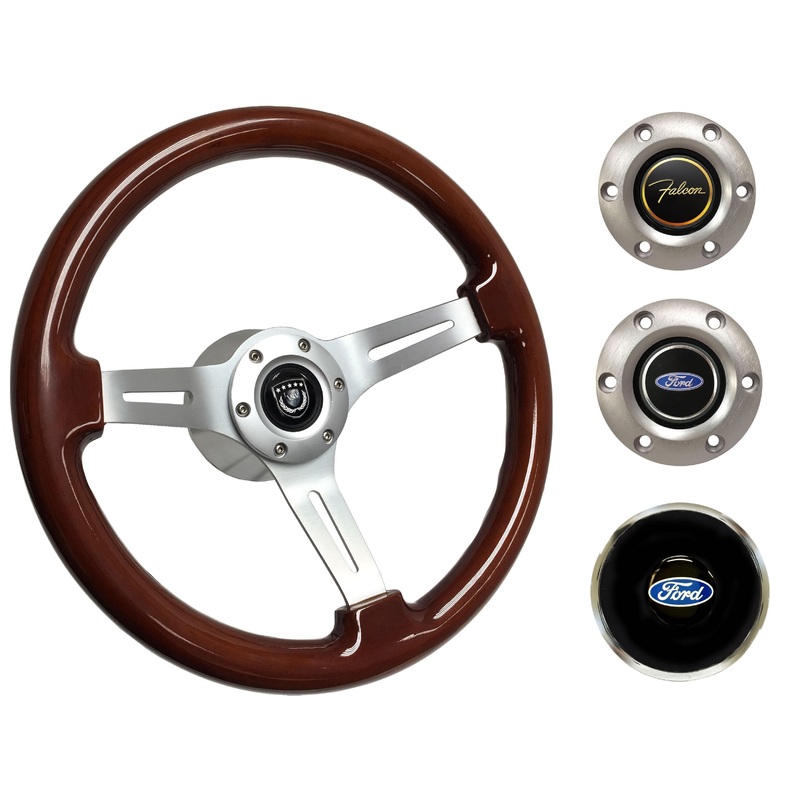 1963-64 Ford Falcon Steering Wheel Kit | Mahogany Wood | ST3027S