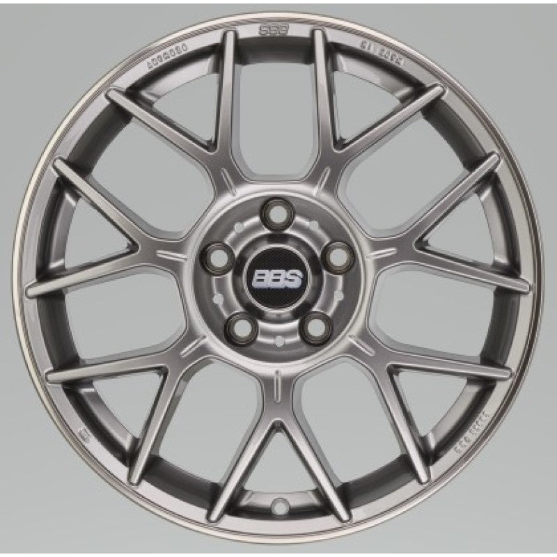 BBS XR 18×8 5×112 37mm Offset 82mm Bore PFS/Clip Req Gloss Platinum Wheel