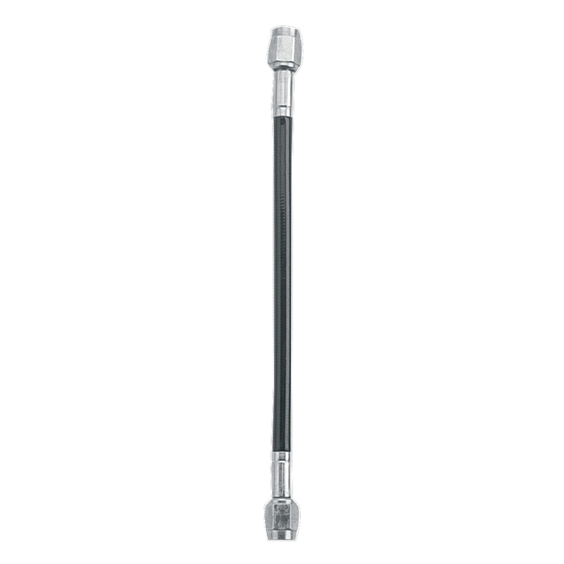 Fragola -3AN Black Covered Assembly Straight x Straight 12in