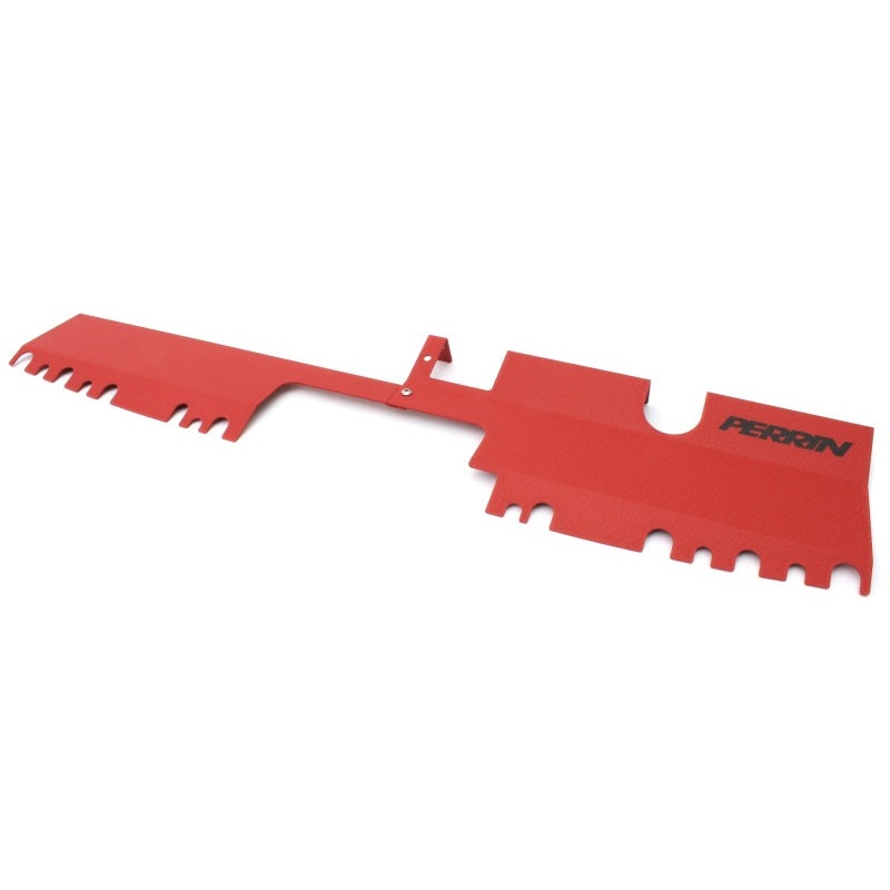 PERRIN 15-21 Subaru WRX/STI Radiator Shroud (With OEM Intake Scoop) – Red