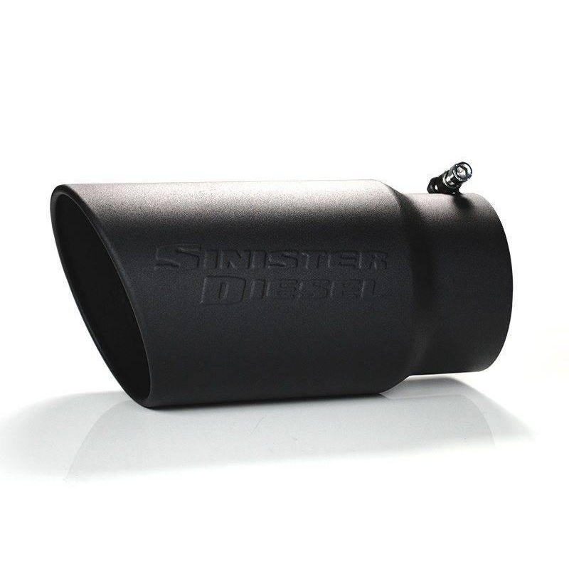 Sinister Diesel Universal Black Ceramic Coated Stainless Steel Exhaust Tip (5in to 6in)