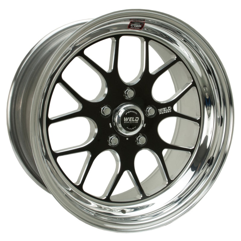 Weld S77 18×12 / 5×4.75 BP / 6.2in. BS Black Wheel (Low Pad) – Non-Beadlock