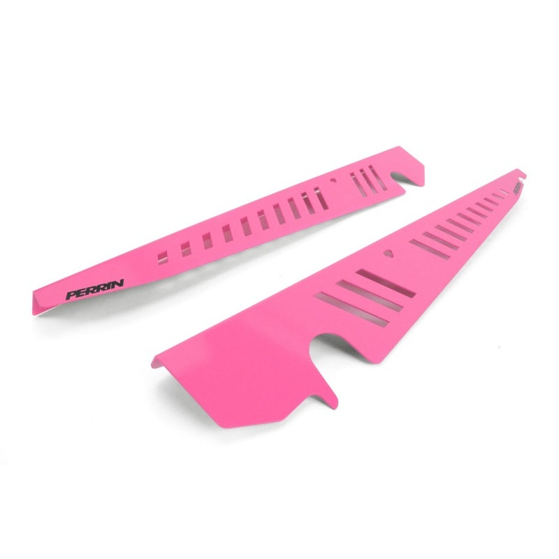 Perrin 15-21 WRX/STI Fender Shroud Set – Hyper Pink | PSP-ENG-550HP