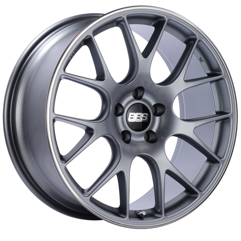 BBS CH-R 20×9 5×120 ET29 Satin Titanium Polished Rim Protector Wheel -82mm PFS/Clip Required