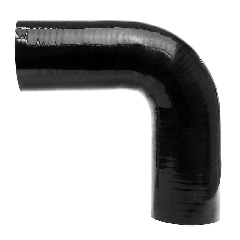 HPS 7/8″ 4-ply Reinforced Silicone 90 Degree Elbow Hose | Universal (HTSEC90-087-BLK)