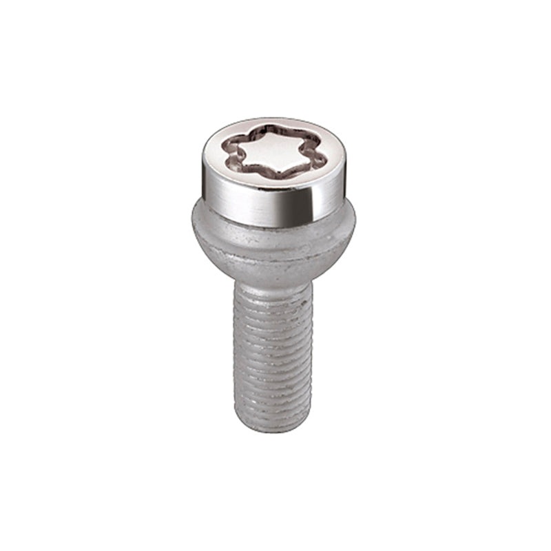 McGard Wheel Lock Bolt Set – 4pk. (Radius Seat) M14X1.5 / 17mm Hex / 27.0mm Shank Length – Chrome