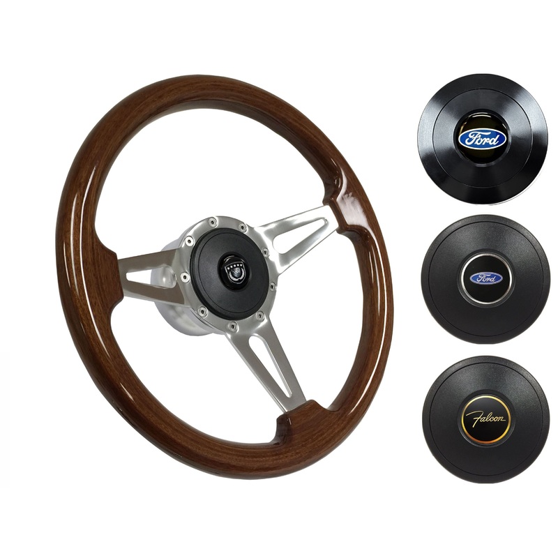 1963-64 Ford Falcon Steering Wheel Kit | Mahogany Wood | ST3078