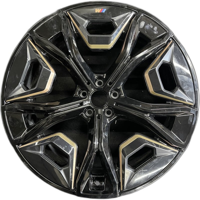 22″ IX 22-24 22×9.5 5 Y spoke black with gray inserts Original OEM Wheel Rim