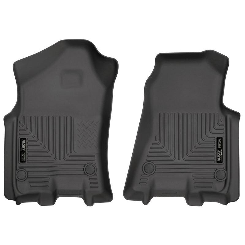 Husky Liners 2019 Ram 1500 Crew Cab WeatherBeater Black Front Row Floor Liners