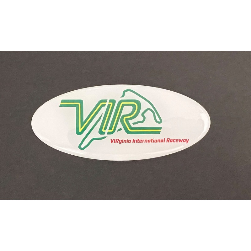 VIR Logo Dome Style Decal – White