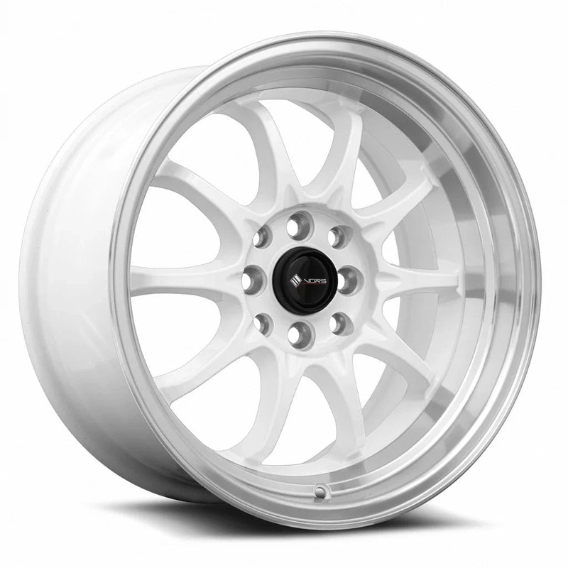 VORS TR3 15″ 4×100/4×114.3 White Machine Lip