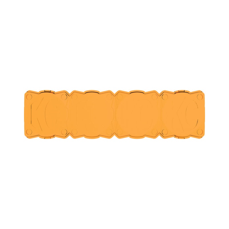 KC HiLiTES FLEX ERA LED Light Bar 10in. Light Shield – Amber (SHIELD ONLY)