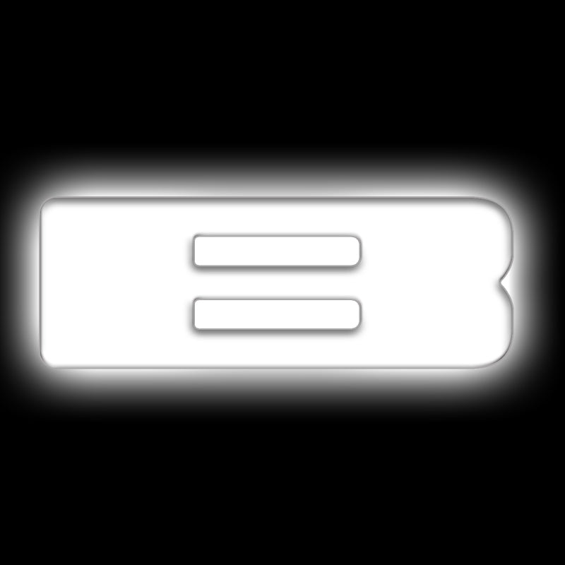 ORACLE Lighting Universal Illuminated LED Letter Badges – Matte Wht Surface Finish – B